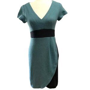 Anthropologie Maeve Turquoise Splitshade Tulip Hem Dress – Size S